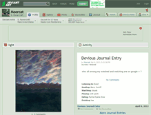 Tablet Screenshot of moorcat.deviantart.com