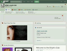 Tablet Screenshot of elijah-wood-club.deviantart.com