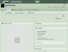 Tablet Screenshot of fearthetwitch.deviantart.com