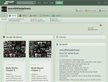 Tablet Screenshot of onewiththedarkness.deviantart.com