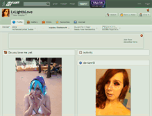 Tablet Screenshot of lxlightislove.deviantart.com