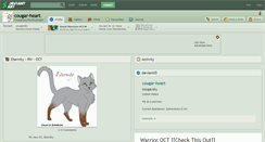 Desktop Screenshot of cougar-heart.deviantart.com