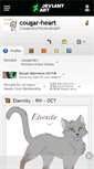 Mobile Screenshot of cougar-heart.deviantart.com