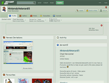 Tablet Screenshot of nintendoveteran85.deviantart.com