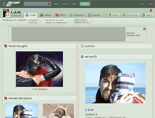 Tablet Screenshot of l-a-m.deviantart.com