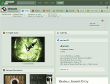 Tablet Screenshot of dracusis.deviantart.com