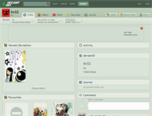 Tablet Screenshot of kv32.deviantart.com