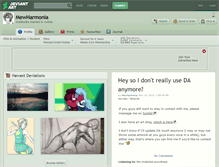 Tablet Screenshot of mewharmonia.deviantart.com