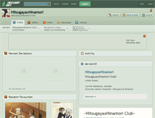 Tablet Screenshot of hitsugayaxhinamori.deviantart.com