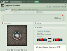 Tablet Screenshot of freeform---creations.deviantart.com