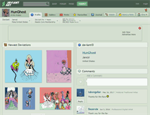 Tablet Screenshot of hunghost.deviantart.com