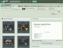 Tablet Screenshot of kelkun94.deviantart.com