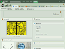 Tablet Screenshot of mulletrat.deviantart.com