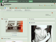 Tablet Screenshot of anubiskitten.deviantart.com