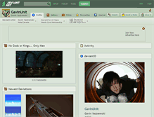 Tablet Screenshot of gavinunit.deviantart.com