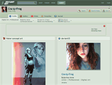 Tablet Screenshot of cra-zy-frog.deviantart.com
