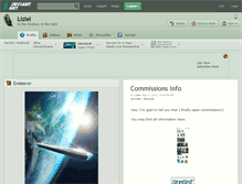 Tablet Screenshot of liziel.deviantart.com