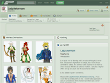 Tablet Screenshot of ladyaeternam.deviantart.com