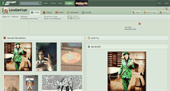 Desktop Screenshot of lovedarkyuki.deviantart.com