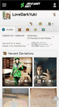 Mobile Screenshot of lovedarkyuki.deviantart.com