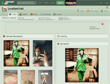 Tablet Screenshot of lovedarkyuki.deviantart.com