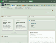 Tablet Screenshot of deeptruth.deviantart.com