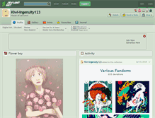 Tablet Screenshot of kiwi-ingenuity123.deviantart.com