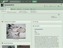 Tablet Screenshot of darkesticefire.deviantart.com