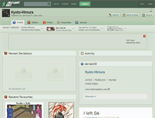 Tablet Screenshot of kyoto-himura.deviantart.com