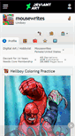 Mobile Screenshot of mousewrites.deviantart.com