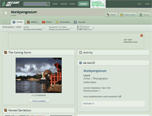 Tablet Screenshot of monkpengossum.deviantart.com