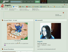 Tablet Screenshot of eingel91.deviantart.com