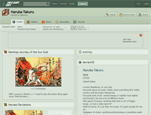 Tablet Screenshot of haruka-takuru.deviantart.com