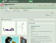 Tablet Screenshot of dragon-doomlord.deviantart.com