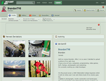 Tablet Screenshot of brandont98.deviantart.com