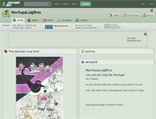Tablet Screenshot of newsupaluigibros.deviantart.com