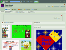Tablet Screenshot of crazystyle1.deviantart.com