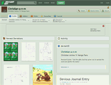 Tablet Screenshot of christian-a-n-m.deviantart.com