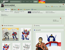 Tablet Screenshot of heroic-autobot.deviantart.com