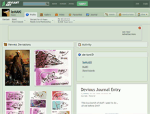 Tablet Screenshot of lemaki.deviantart.com