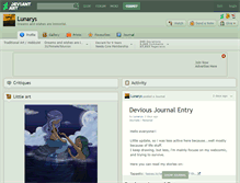 Tablet Screenshot of lunarys.deviantart.com