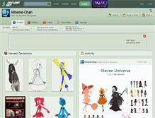 Tablet Screenshot of minene-chan.deviantart.com