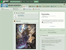 Tablet Screenshot of latindeviantartist.deviantart.com