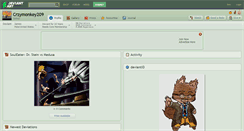 Desktop Screenshot of crzymonkey209.deviantart.com