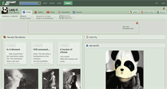 Desktop Screenshot of lady-x.deviantart.com
