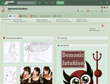 Tablet Screenshot of demonicintuition.deviantart.com