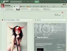 Tablet Screenshot of littlelea.deviantart.com