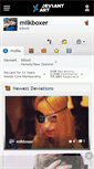 Mobile Screenshot of milkboxer.deviantart.com