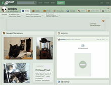 Tablet Screenshot of czinboy.deviantart.com