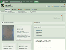 Tablet Screenshot of muroquil.deviantart.com